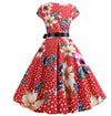 Rochie Artistică Vintage Evazată