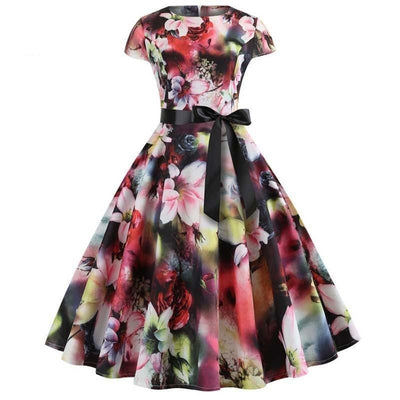 Rochie Cu Flori Anii 50