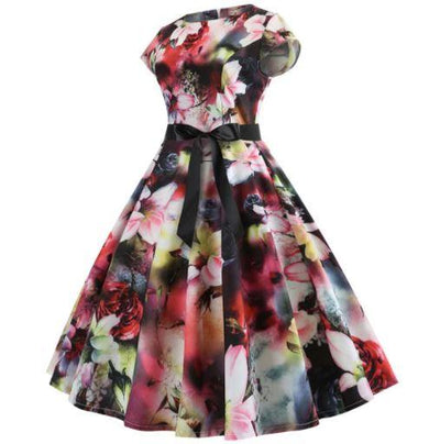 Rochie Cu Flori Anii 50