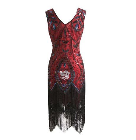 Rochie Roșie Pentru Femei Din Anii 20