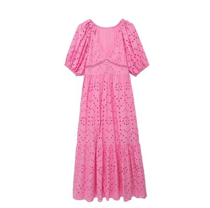 Rochie De Damă Roz Anilor 40