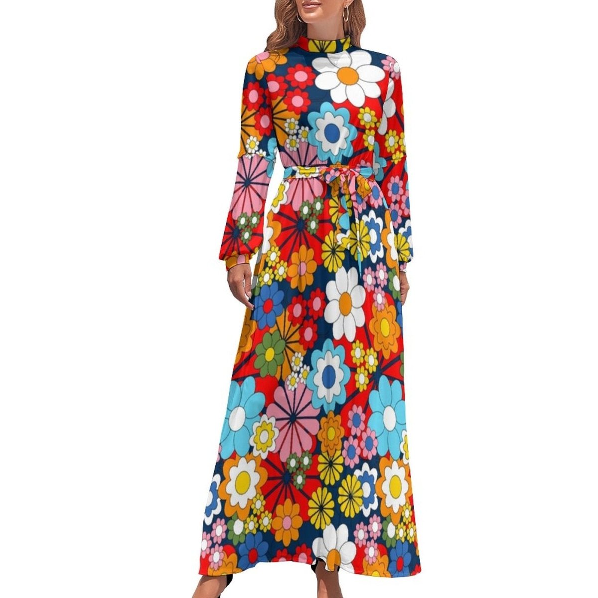 Rochie Cu Flori Anii 70