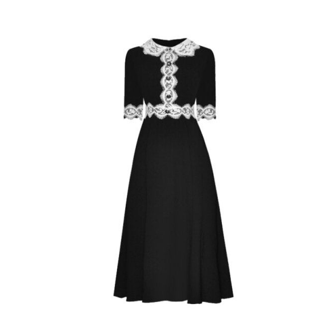Rochie De Teacă Neagră De Epocă