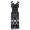 Rochie Gatsby Chic Negru Argintiu