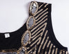 Rochie Gatsby Scurta Neagra Si Aurie