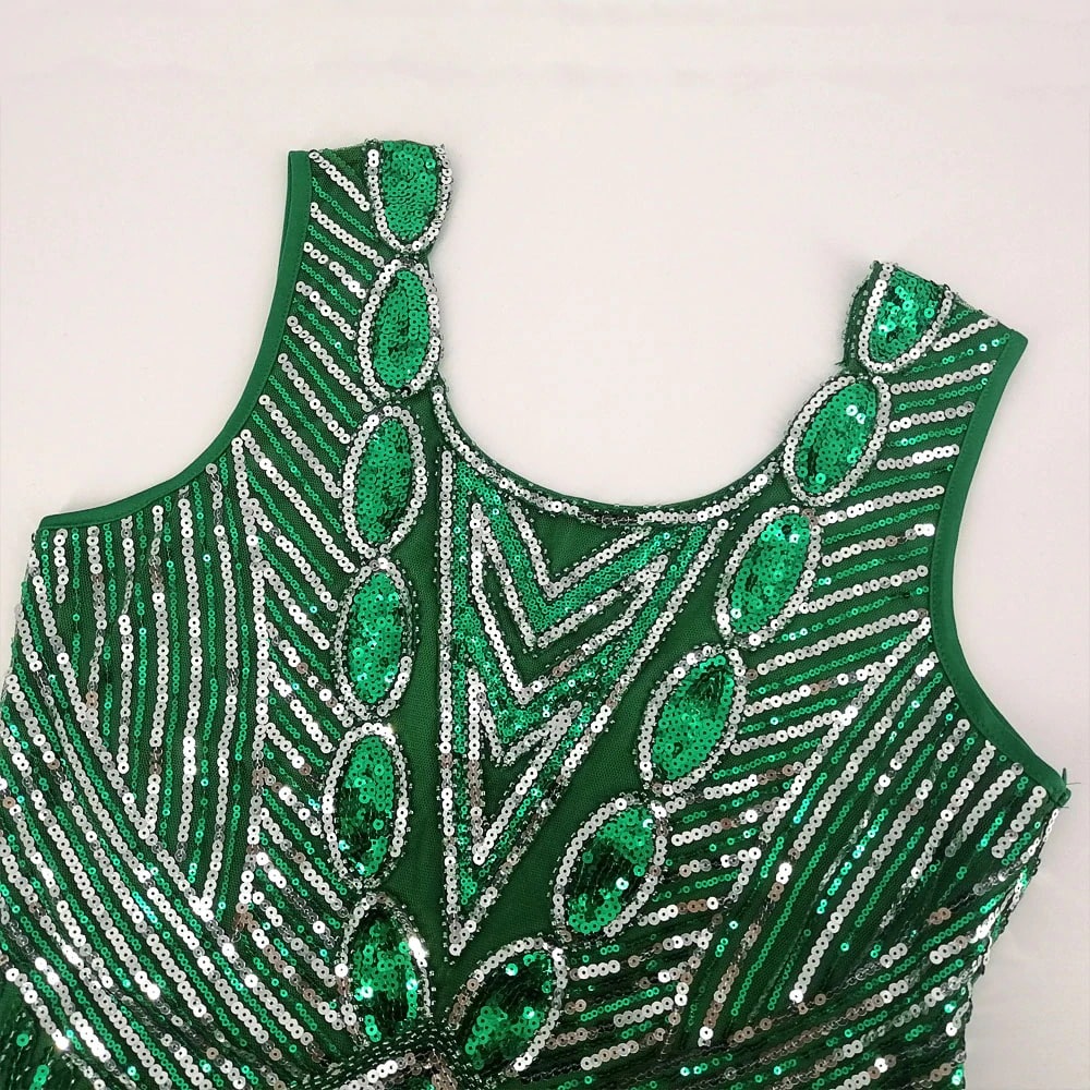 Rochie Gatsby Scurta Verde