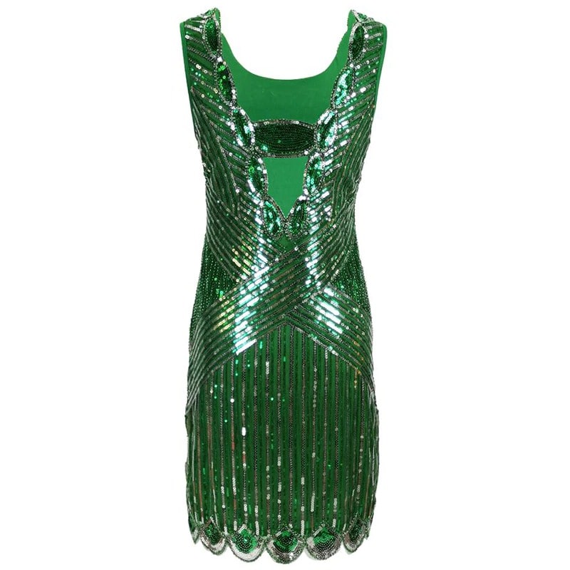 Rochie Gatsby Scurta Verde