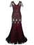 Rochie Gatsby Lungă Haute Couture Bordeaux