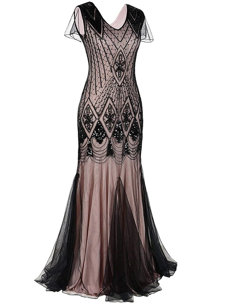 Rochie Gatsby Lunga Haute Couture Roz