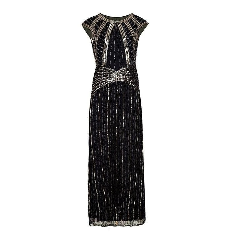 Rochie Gatsby Lunga Neagra