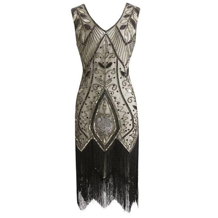 Rochie Gatsby Feather Bej