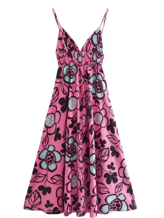 Rochie Hippie Anii 70 Flori