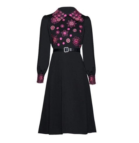 Rochie Lungă De Flori De Epocă