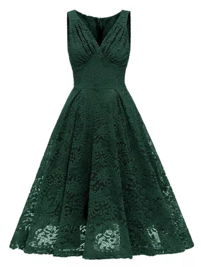 Rochie De Mireasa Verde Anii 50