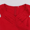 Rochie Roșie Anii 60 Fără Bretele