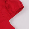 Rochie Roșie Anii 60 Fără Bretele