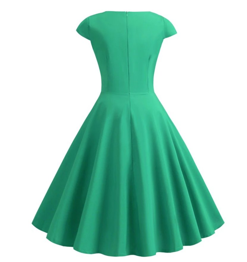 Rochie Midi Vintage Verde