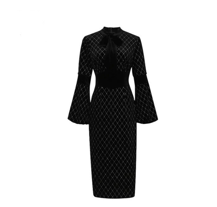 Rochie Vintage Aur Negru