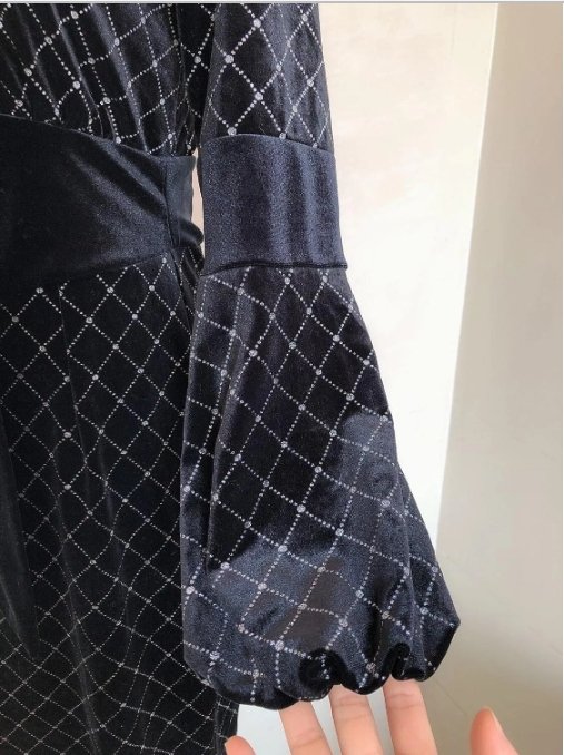 Rochie Vintage Aur Negru