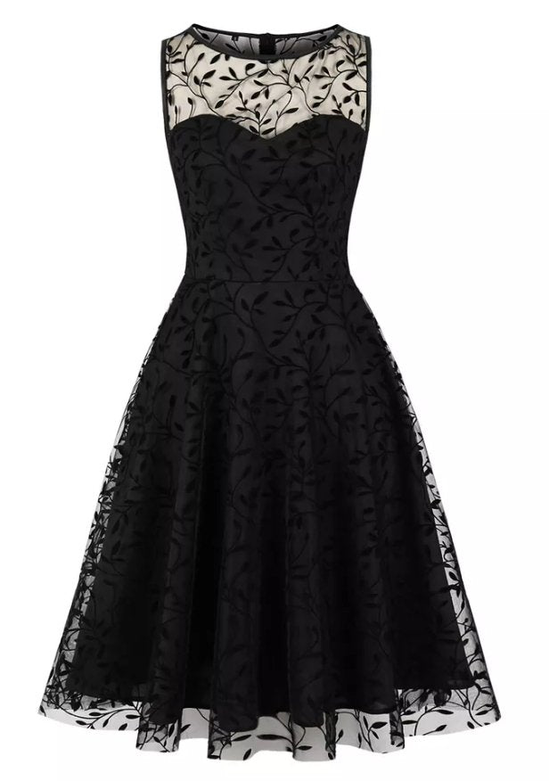 Rochie Neagra Stil Anii 50