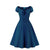 Rochie Albastră Vintage Deschisă
