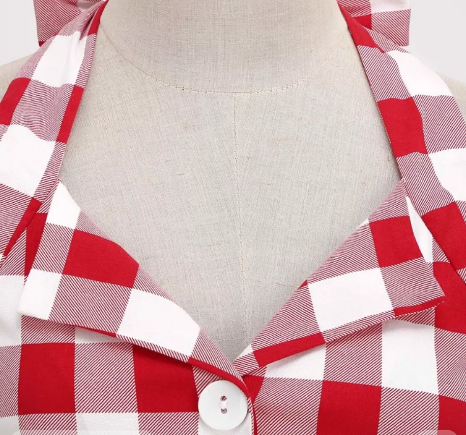 Rochie Roșie Retro Anilor 50