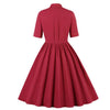 Rochie Retro Anii 60 Bordeaux