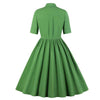 Rochie Verde Retro Anilor 60