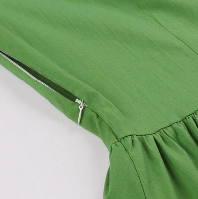 Rochie Verde Retro Anilor 60