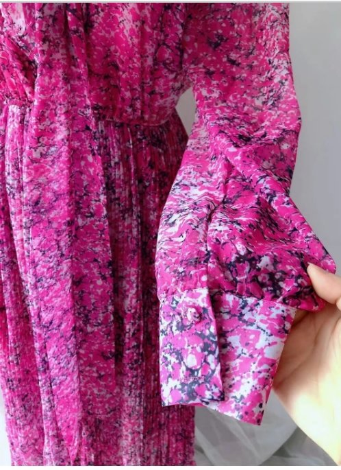 Rochie Retro Din Dantela Mov