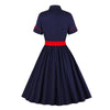 Rochie Rockabilly Bleumarin