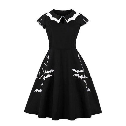 Rochie De Halloween Bat Rockabilly