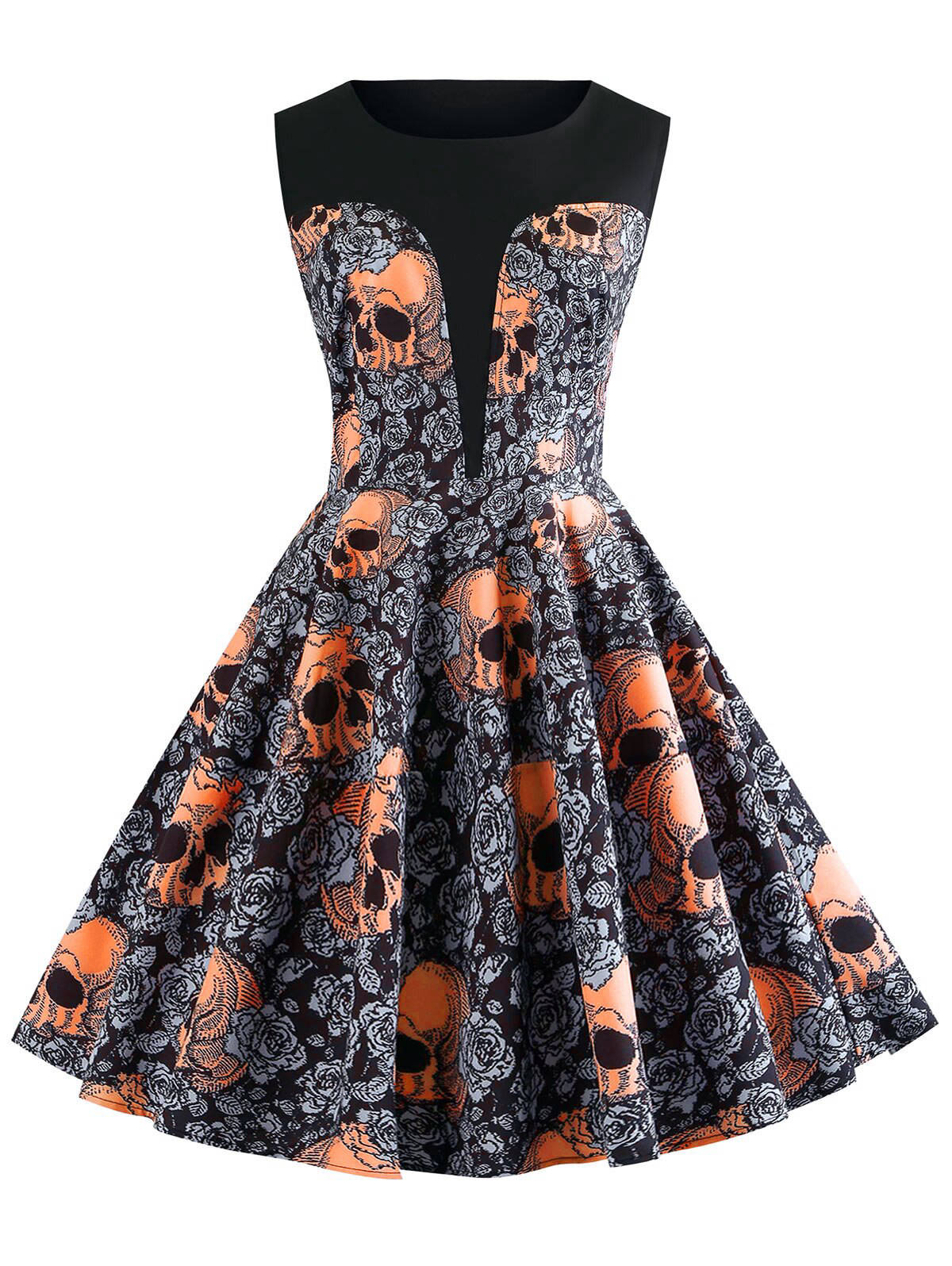 Rochie Rockabilly Skull