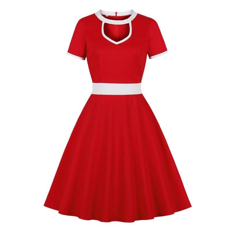 Rochie Roșie Anilor 60