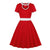 Rochie Roșie Anilor 60