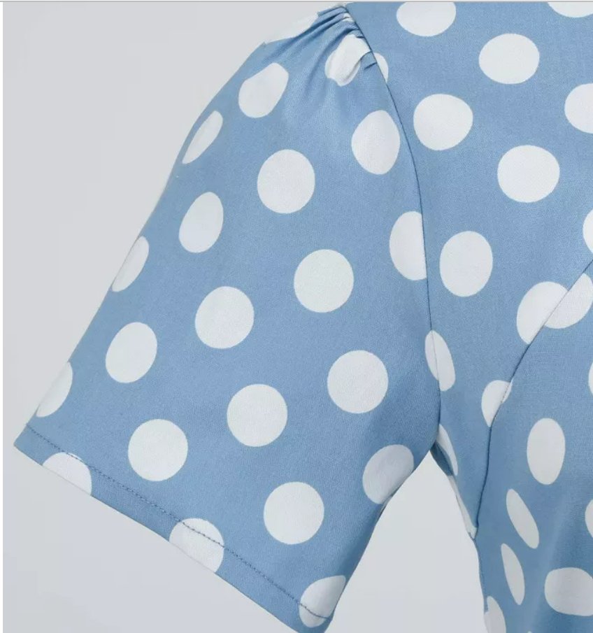 Rochie În Stil Vintage Anilor 50 Albastră