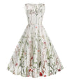 Rochie Vintage Cu Flori Stil Anii 50
