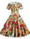Rochie Vintage În Stil Mozaic Anilor 50