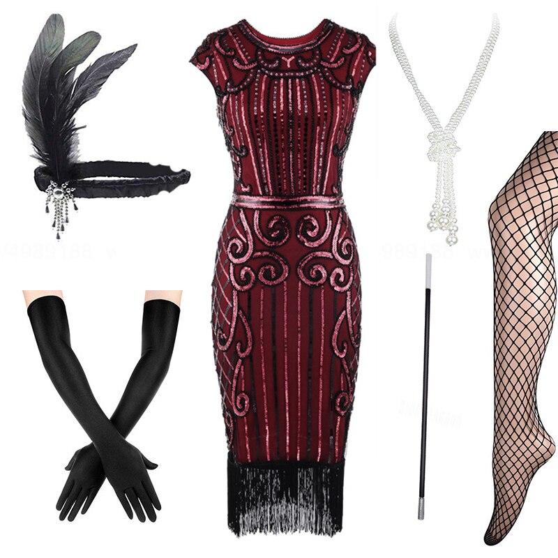 Rochie Roșie Stil Anii 20 30