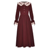 Rochie Stil Anii 40 Bordeaux