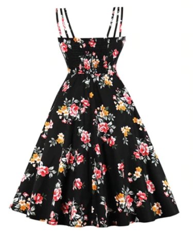 Rochie Stil Vintage Compozitie Marime Plus