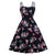 Rochie Stil Vintage Plus Marime Flori