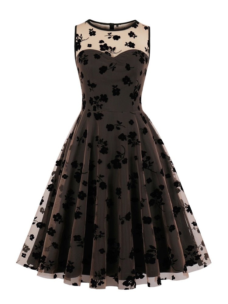 Rochie Stil Vintage Plus Marime Maro