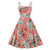 Rochie Stil Vintage Marime Plus Roz