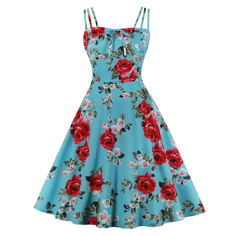 Rochie Plus Size Vintage Style Roses