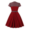 Rochie Trapez Anii 50 Bordeaux