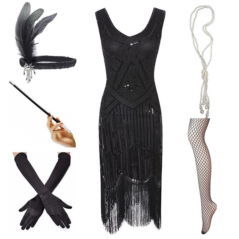 Rochie Neagră De Epocă 1920