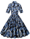 Rochie De Epocă 1950 Albastră