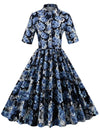 Rochie De Epocă 1950 Albastră