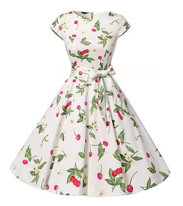 Rochie De Epocă 1950 Cherry